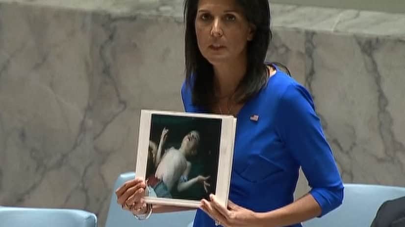 Haley om gasattacken: ”Det är tillfällen vi måste agera”