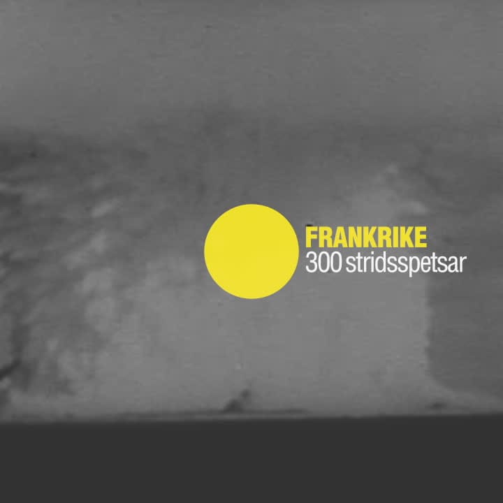 Så många kärnvapen har världens länder