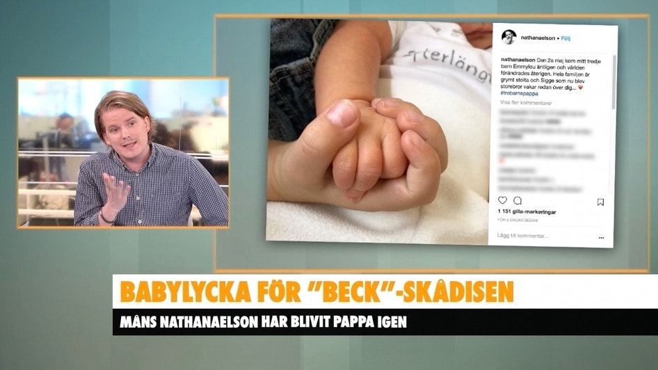 Babylycka för "Beck"-skådisen