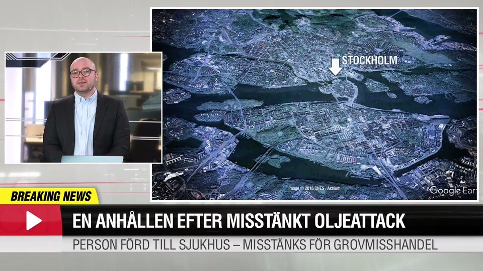 En anhållen efter misstänkt oljeattack