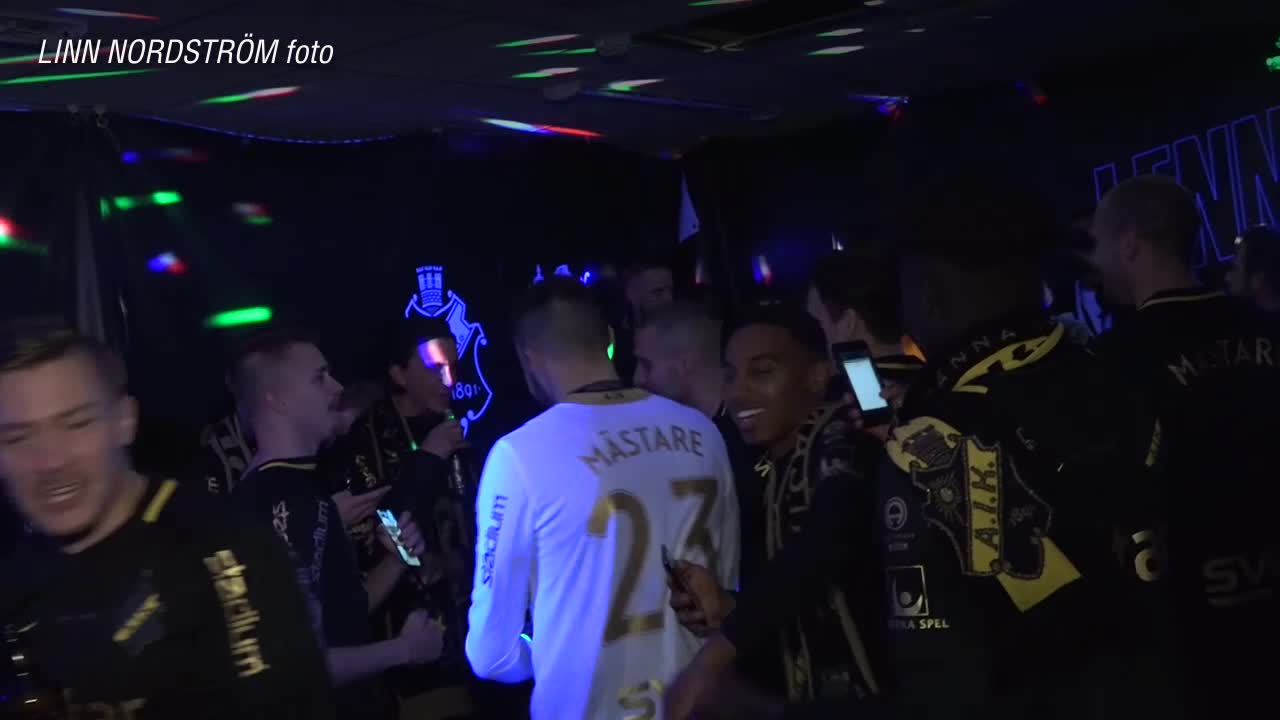 Här festar AIK loss efter guldet