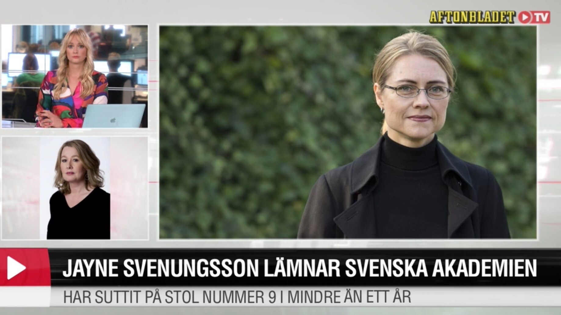 Jayne Svenungsson lämnar Svenska Akademien