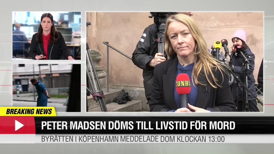 Peter Madsen dömd till livstid för mord