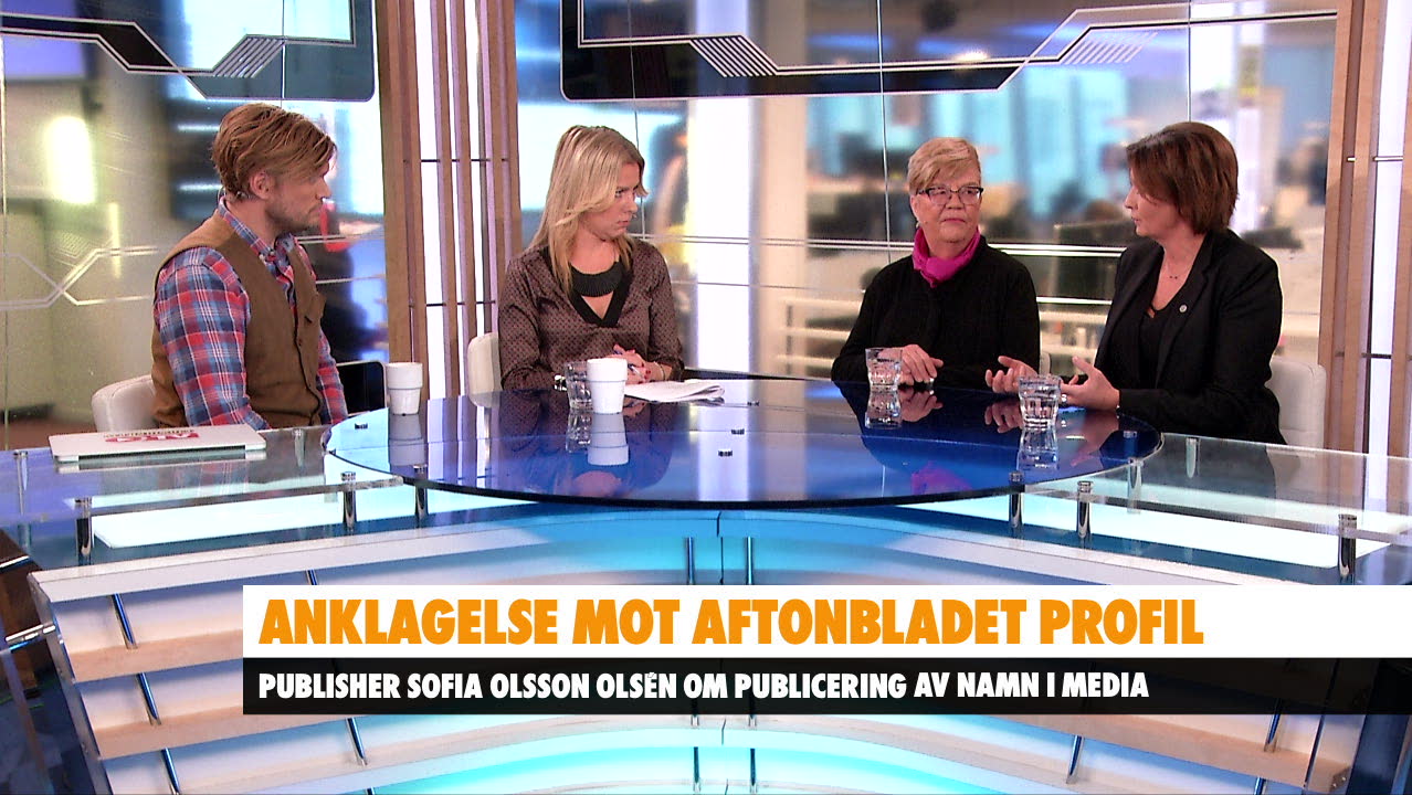 Sofia Olsson Olsén och Lena Mellin om publicering av namn i media