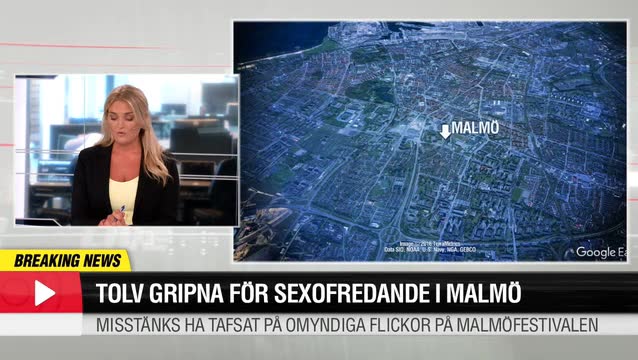 Tolv gripna för sexofredande i Malmö