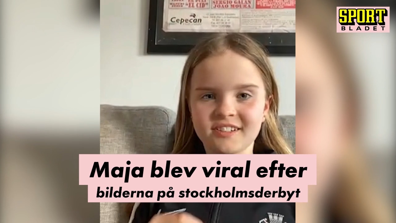 Maja, 10, berättar om virala kuppen i derbyt