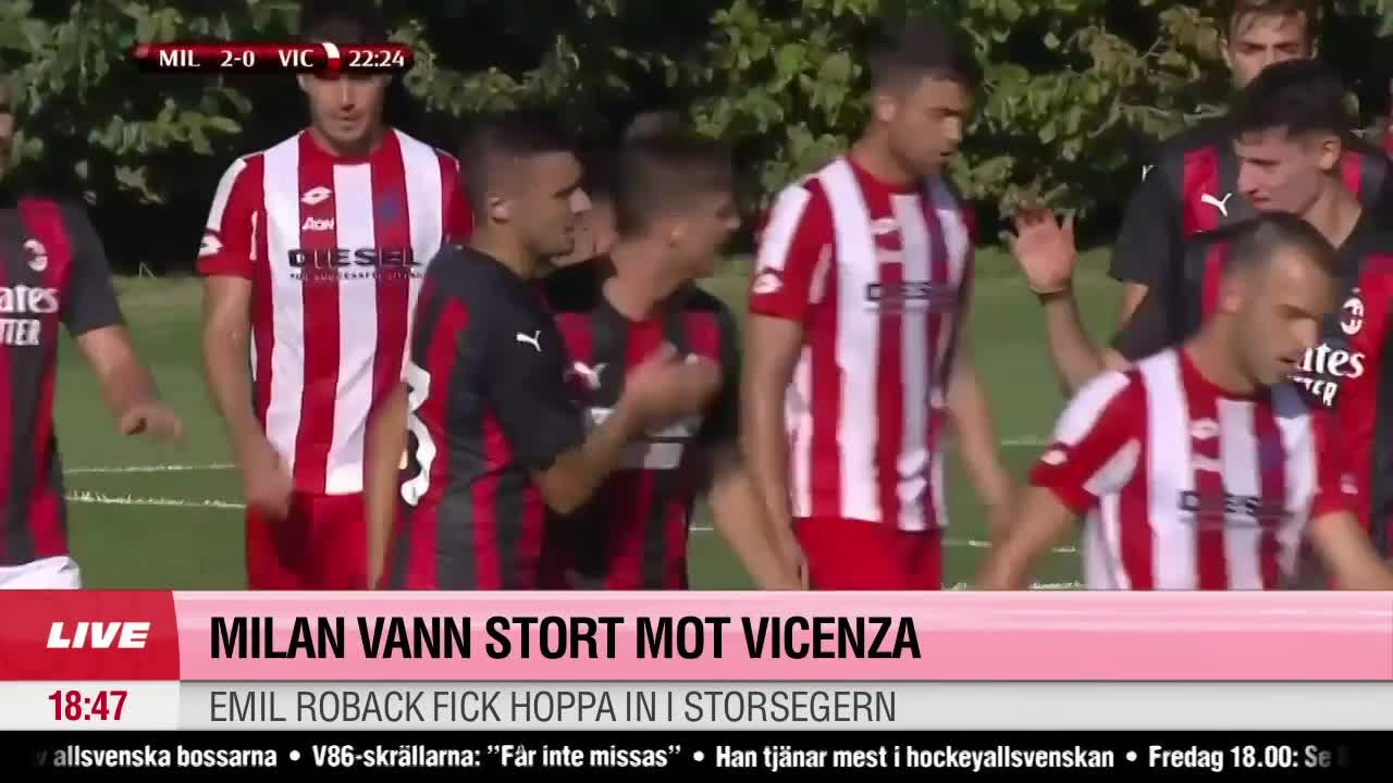 Allt om Milans träningsmatch mot Vicenza