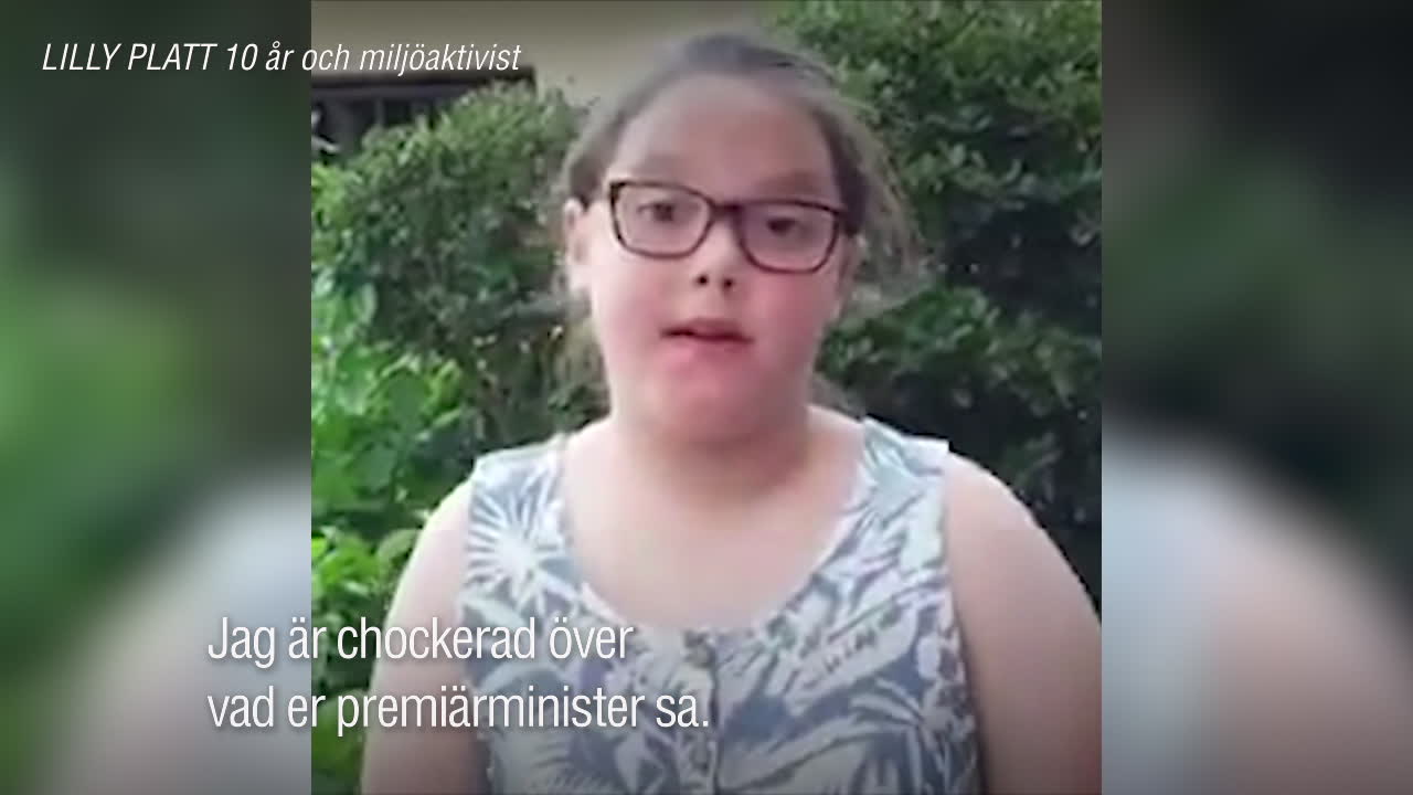 Här står 10-åriga flickan upp – mot premiärministern
