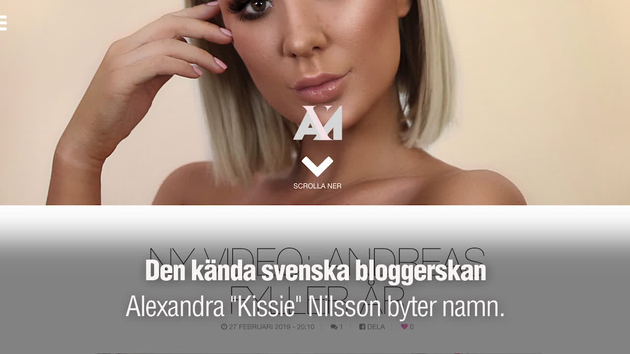 Kissie byter namn – det här ska hon heta