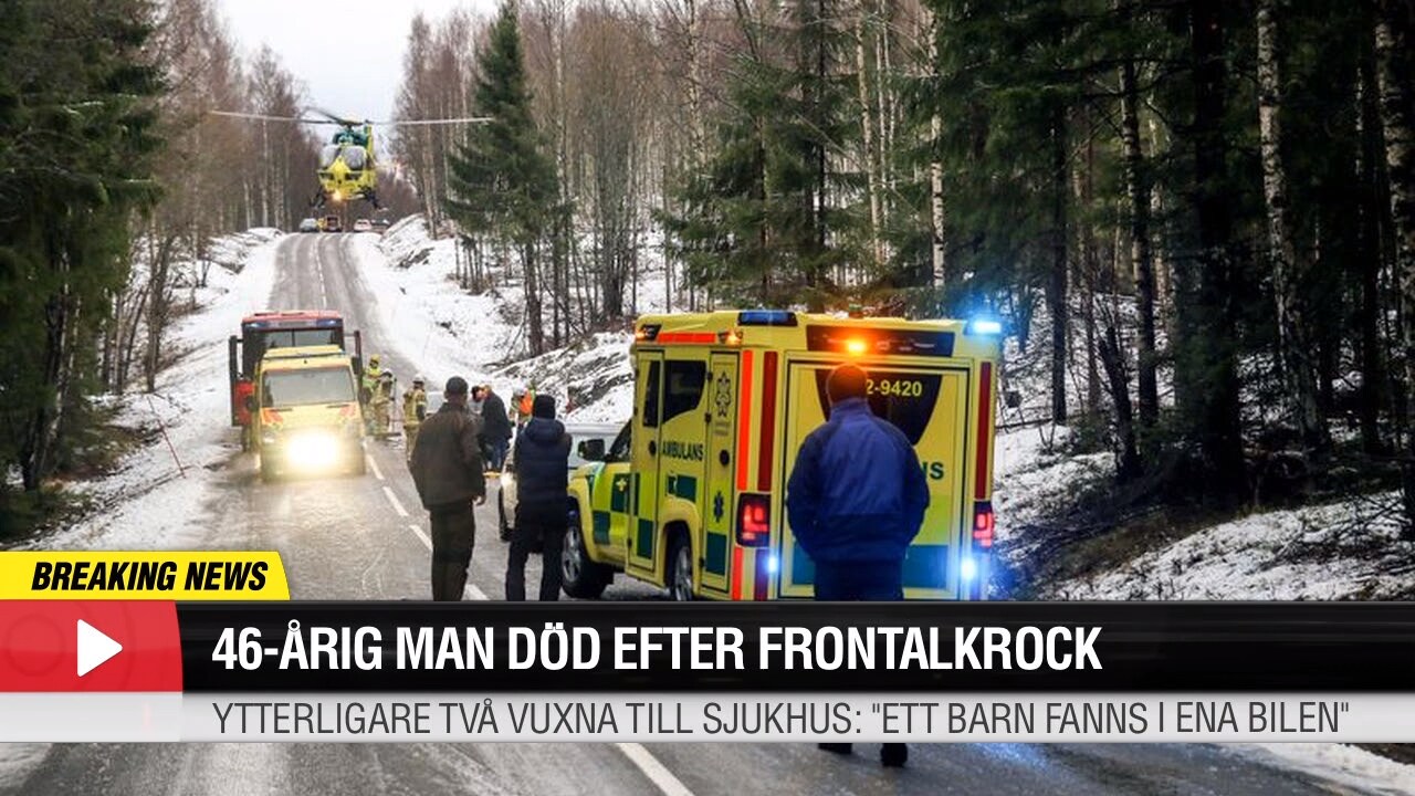 Man död efter frontalkrock utanför Arvika