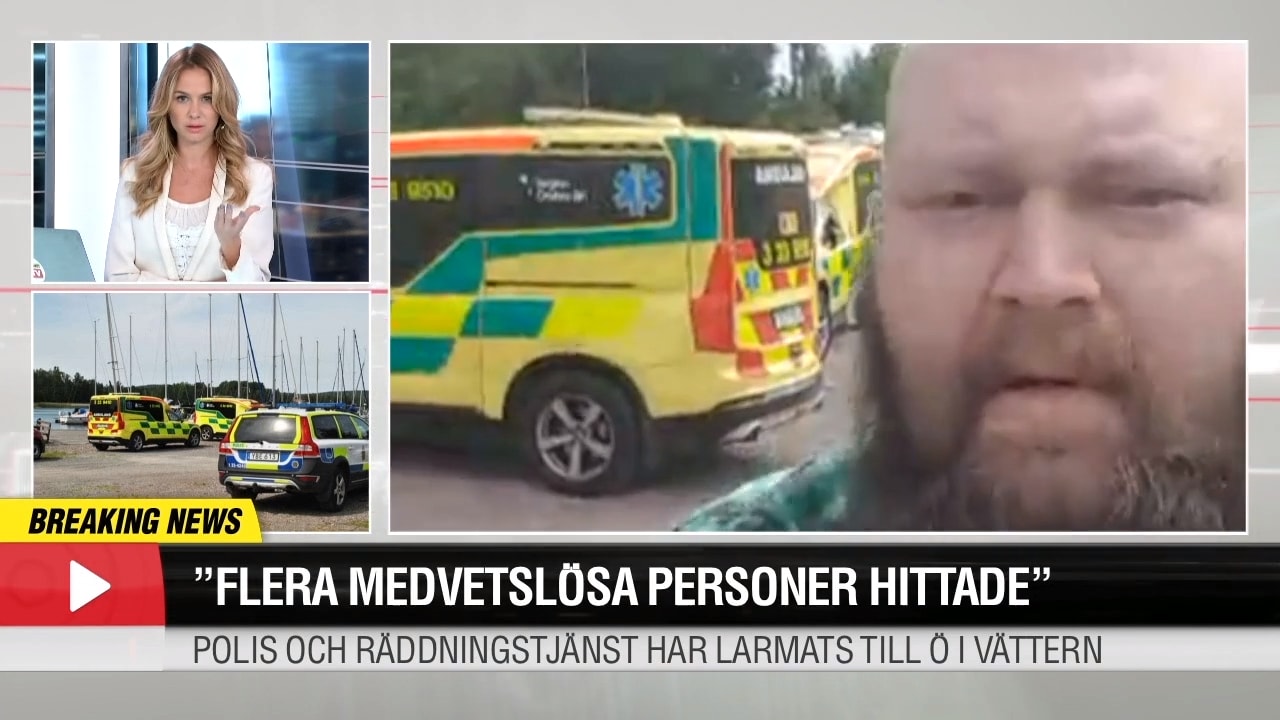 "Flera medvetslösa personer hittade" – Aftonbladet på plats