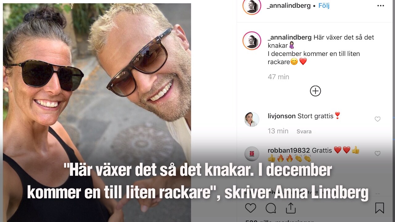 Stjärnparet träffades på Linkedin - nu väntar dem barn