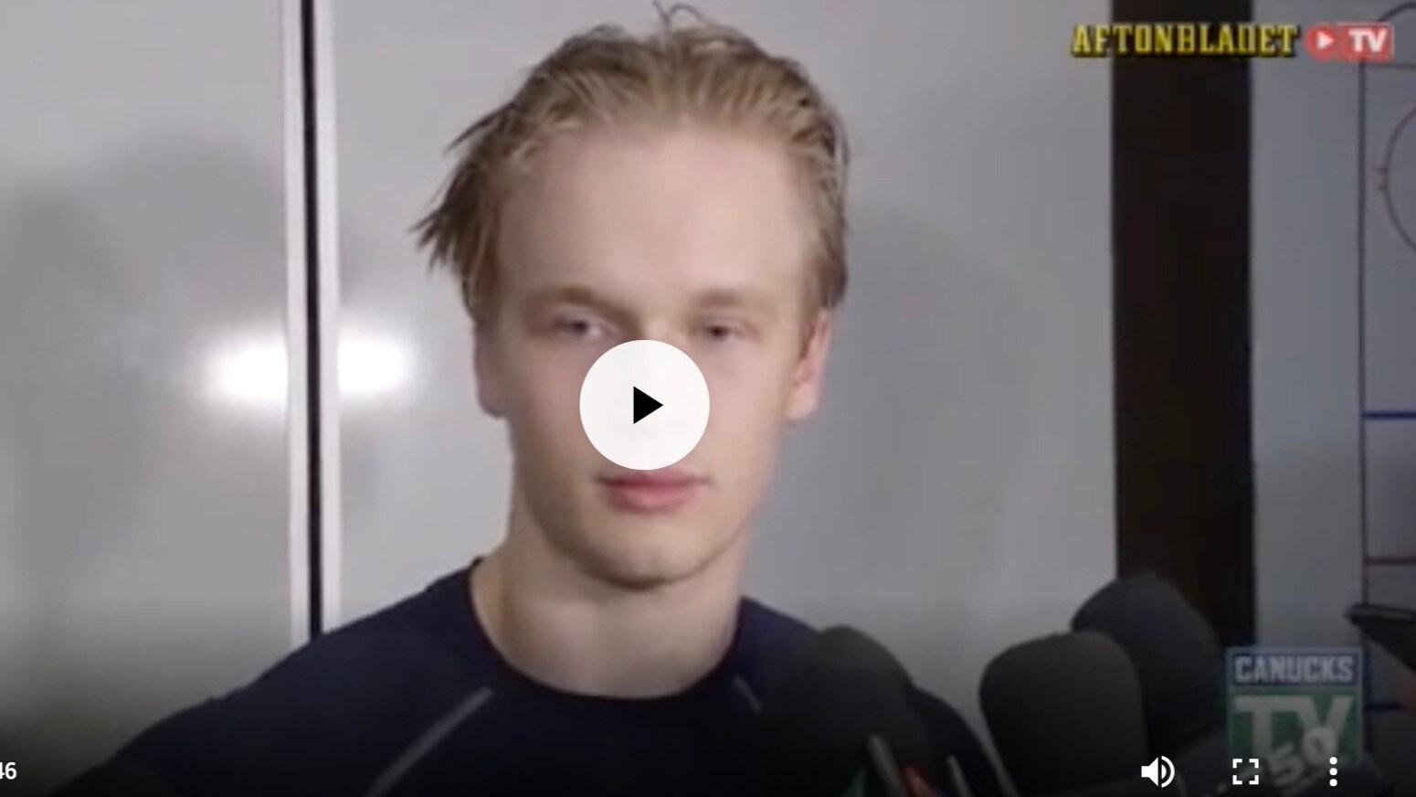 Här vägrar Elias Pettersson svara på frågan – se märkliga intervjun