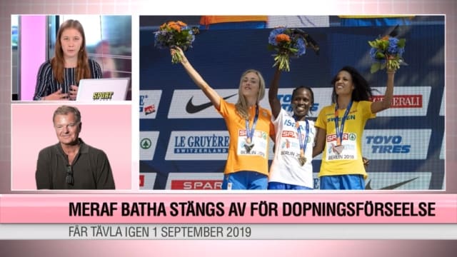 JUST NU: Meraf Batha stängs av för doping