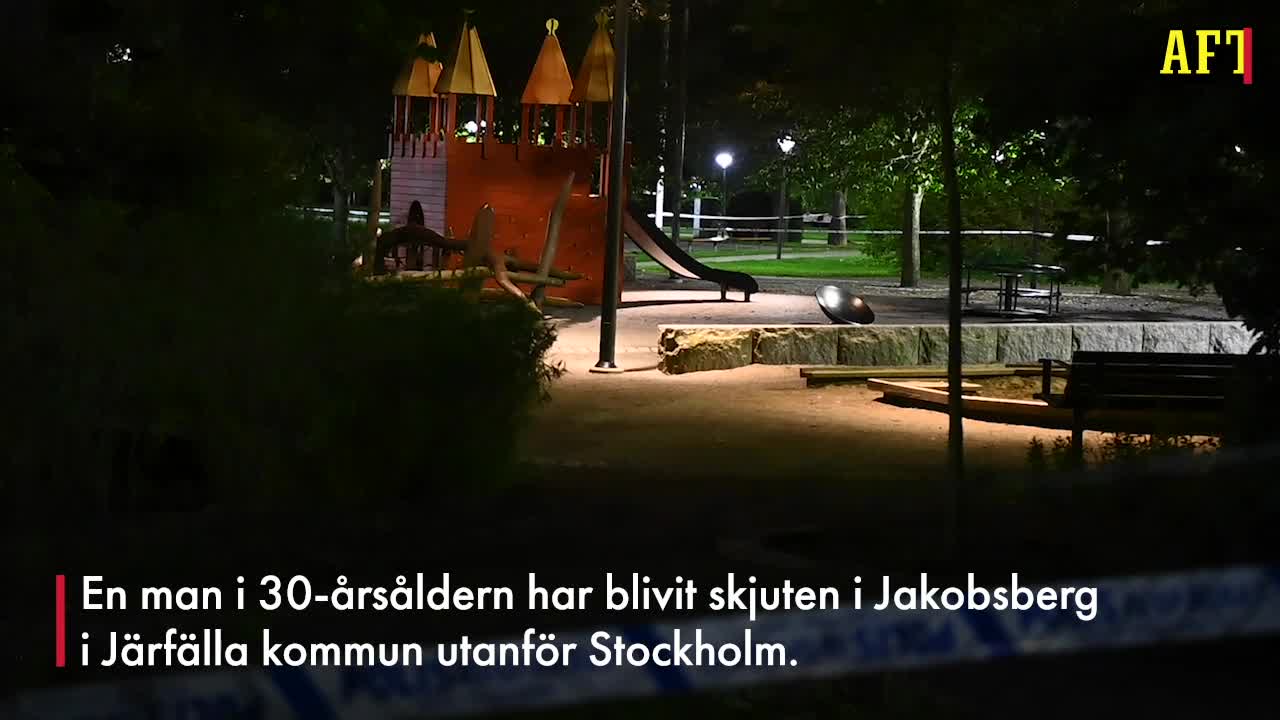 Man skjuten i Järfälla