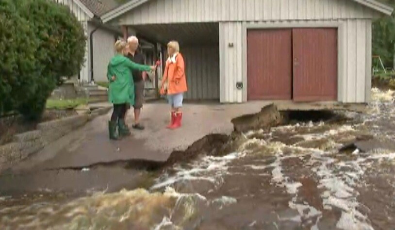 Husen spolas bort för boende i Kristinehamn