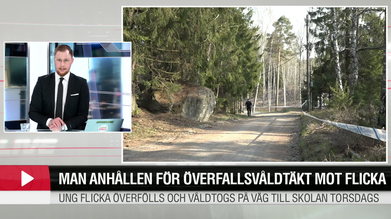 Man anhållen för överfallsvåldtäkt mot flicka