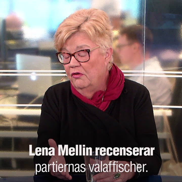 Lena Mellin om årets valaffischer