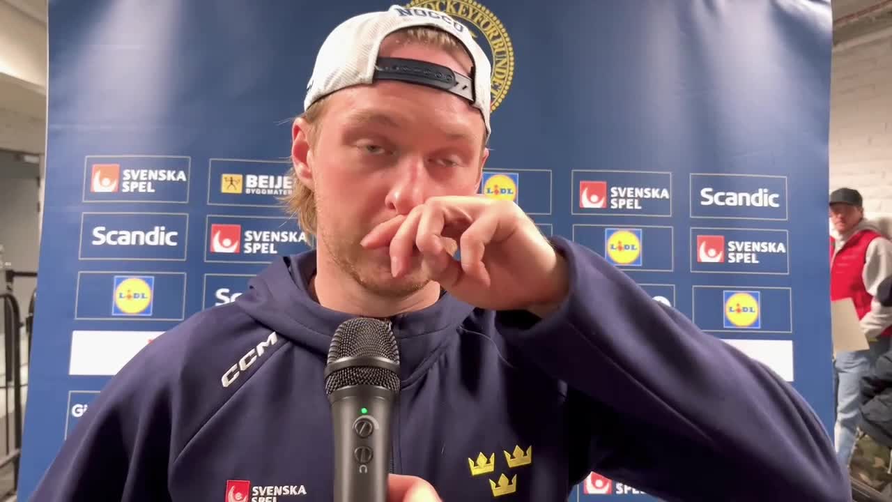Rasmus Sandin efter debuten och stödet från ”Bäckis”