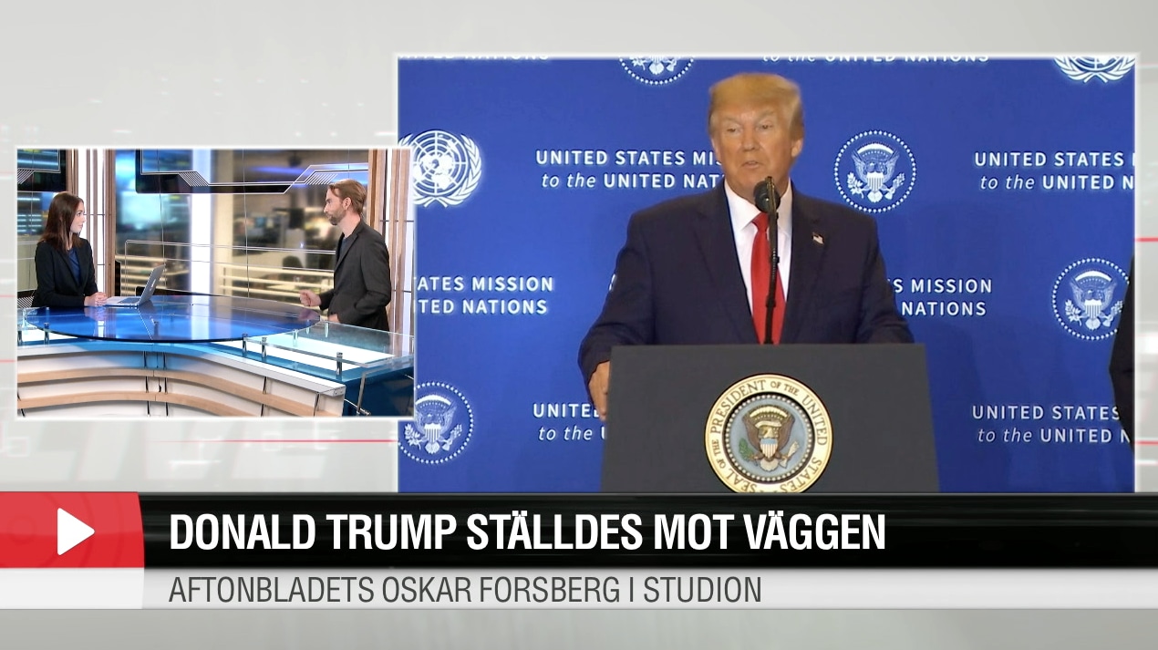 Donald Trump ställdes mot väggen