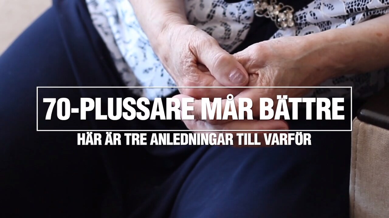 Tre anledningar till att 70-plussare mår bättre nu än förra året