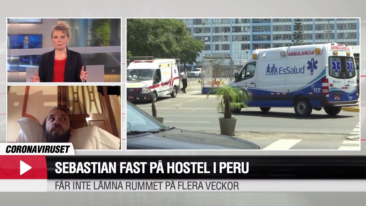 Svenska Sebastian fast på hostel i Peru i flera veckor: ”Känns tungt”