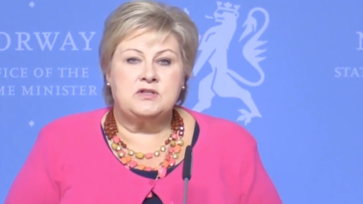 Erna Solbergs kritik mot Trump