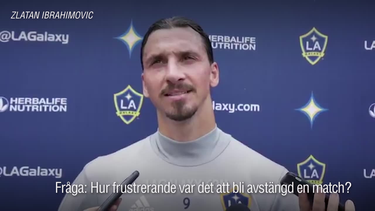 Zlatan om avstängningen: ”Det är löjligt”