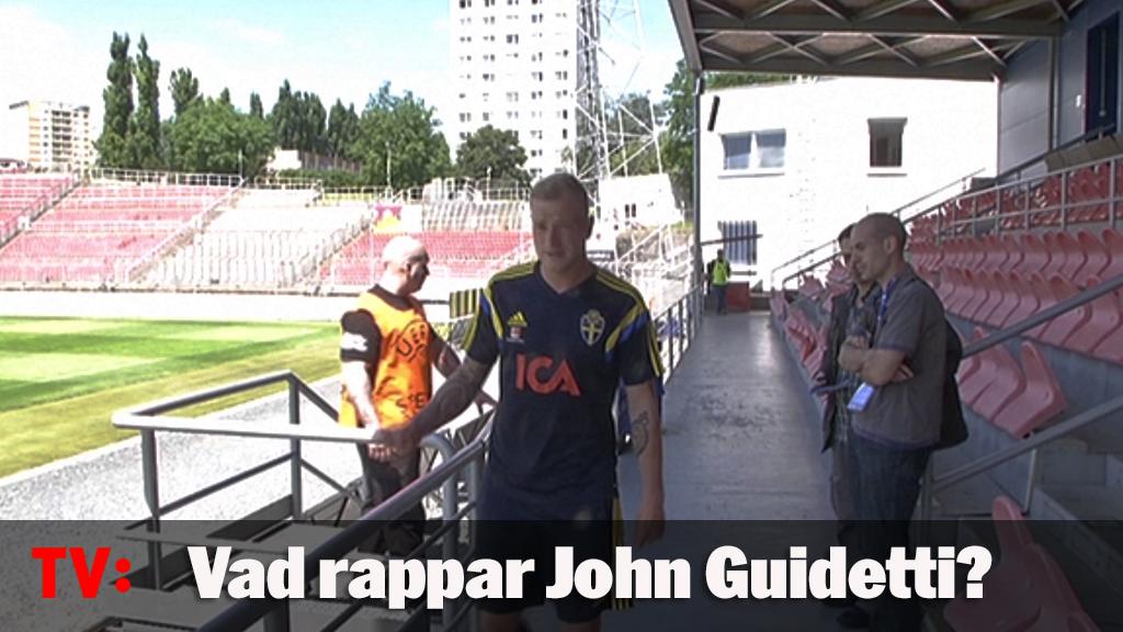 Vad rappar John Guidetti?