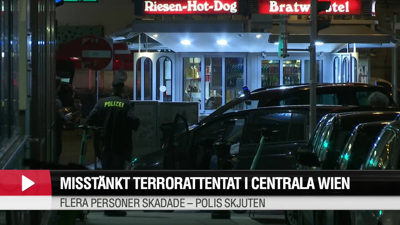 Misstänkt terrordåd i Wien