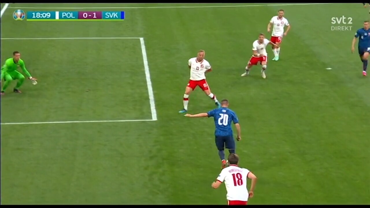 Slovakien slog Polen i Sveriges grupp