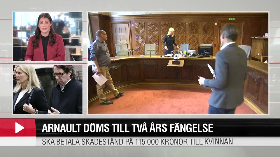 Arnault döms till två års fängelse