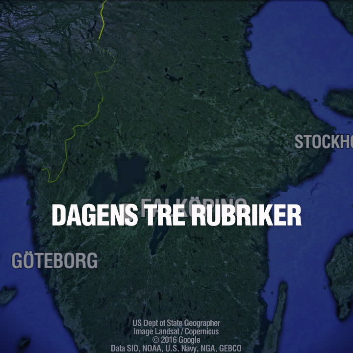 Dagens tre rubriker 23 juni