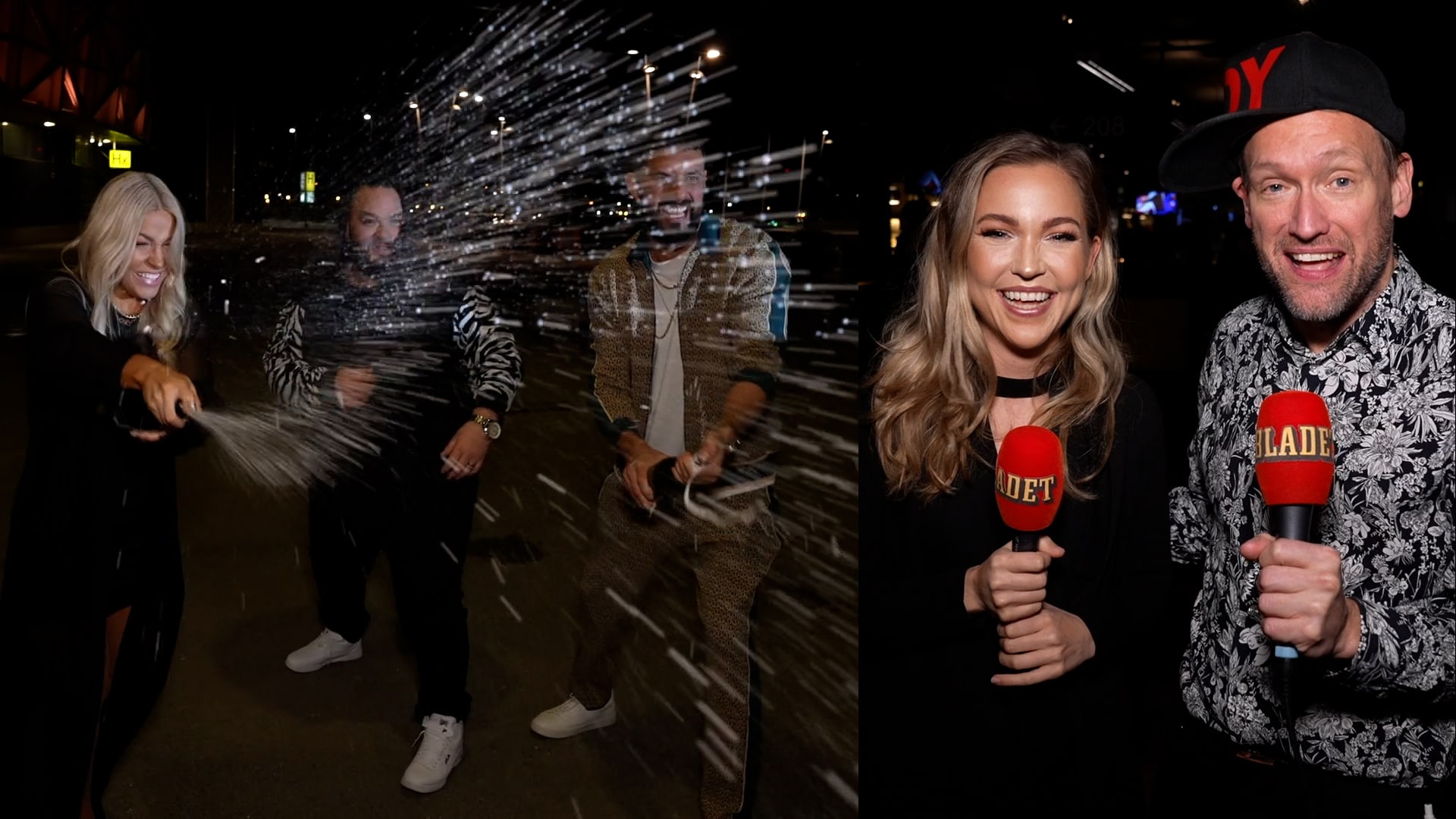 Medinas och Klara Hammarströms galna firande i natt