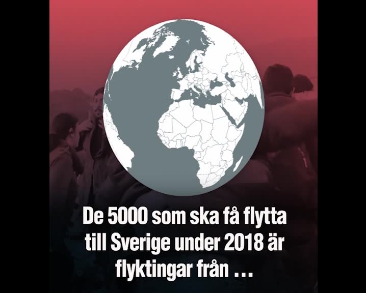 Härifrån kommer kvotflyktingarna till Sverige 2018