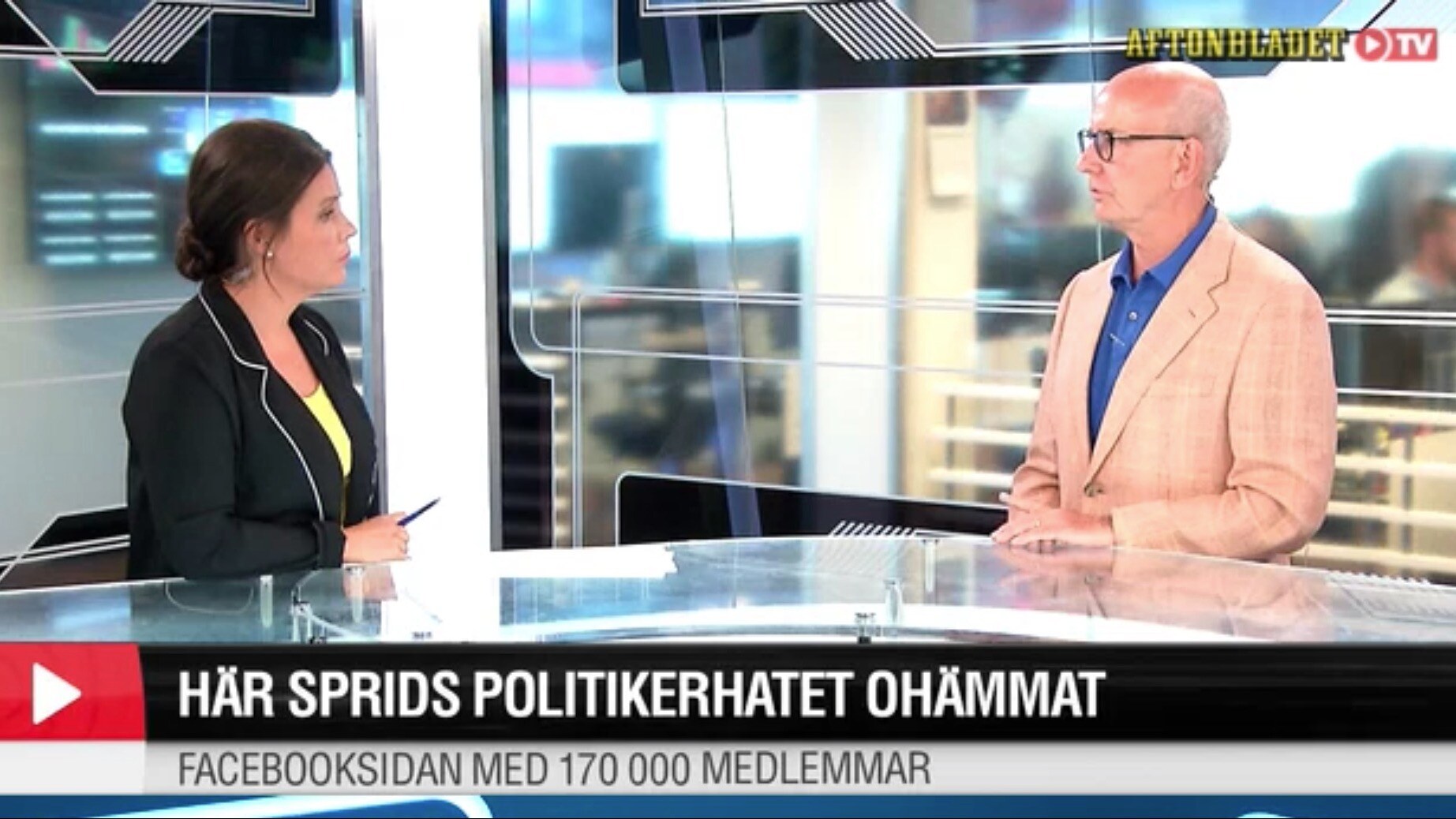 Politikerhatet på Facebooksidan med 170 000 medlemmar