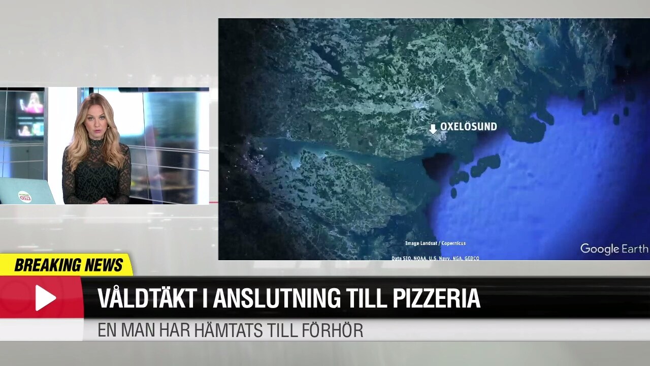 Misstänkt våldtäkt vid pizzeria – polisen har spärrat av