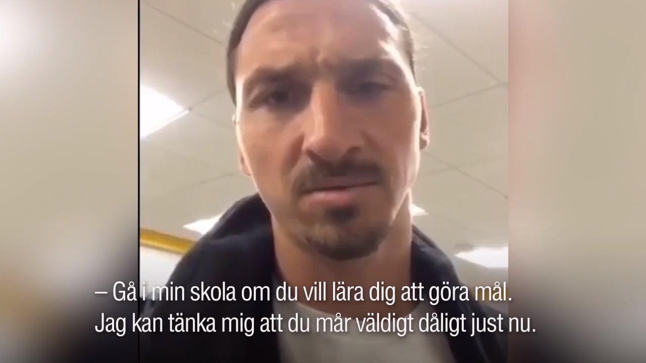 Zlatans hån till amatören: "Sluta spela..."