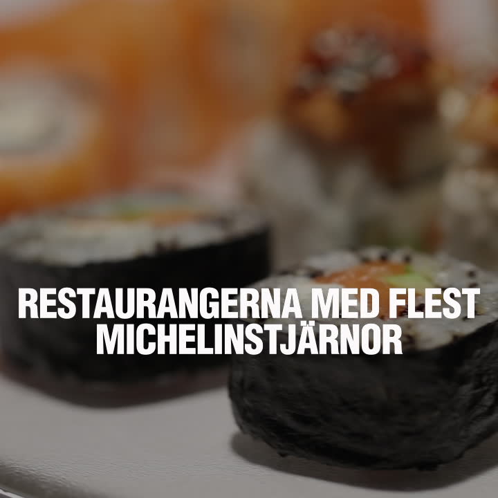 Här är städerna med flest Michelinstjärnor