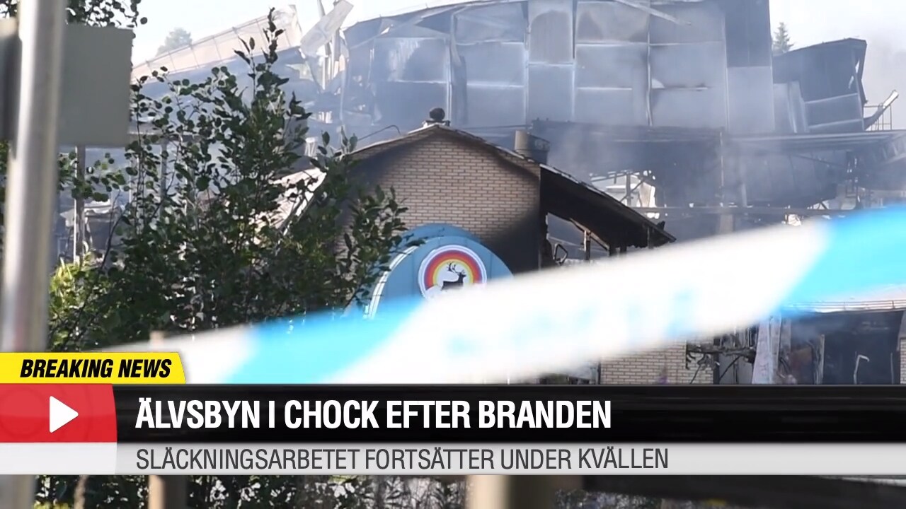 Älvsbyn i chock efter branden