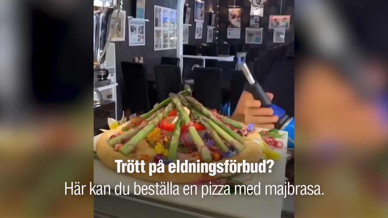 Här är den: Valborgs-pizzan