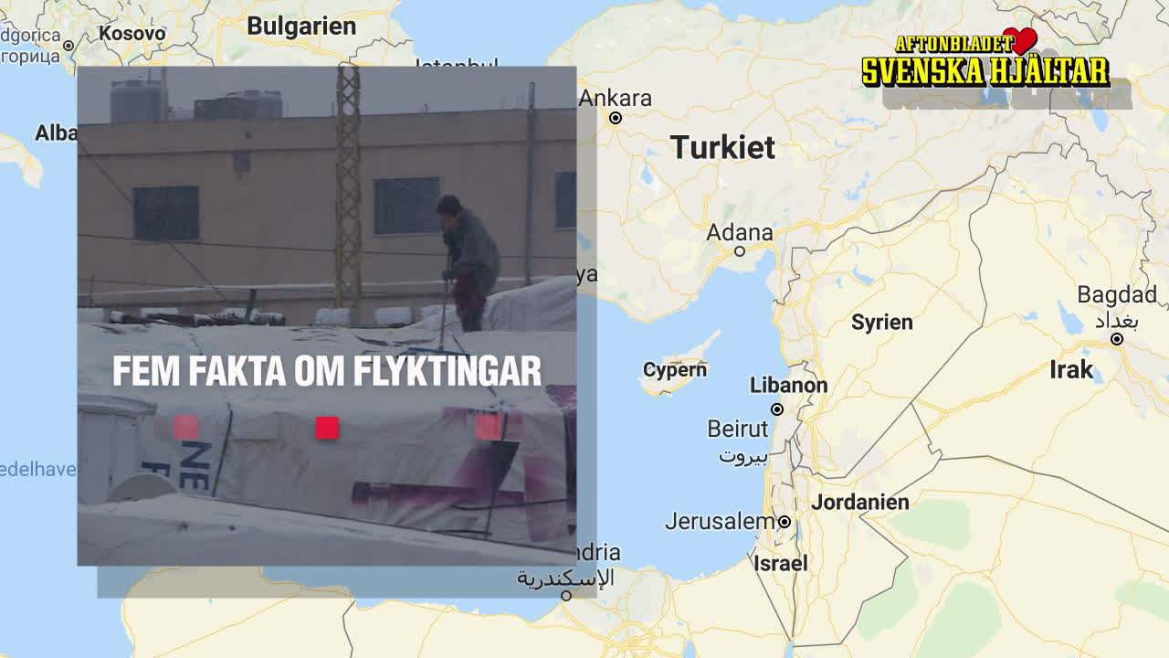 Fem fakta om flyktingar