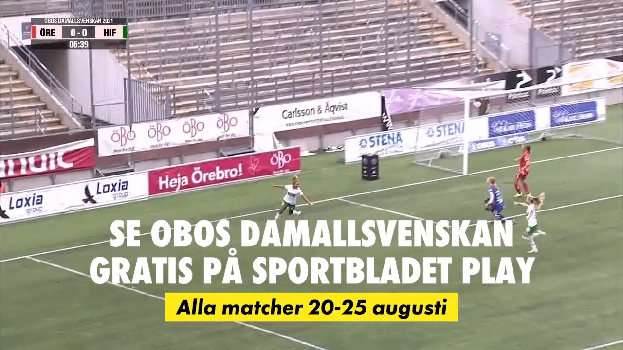 Se damallsvenskan gratis 20-25 augusti