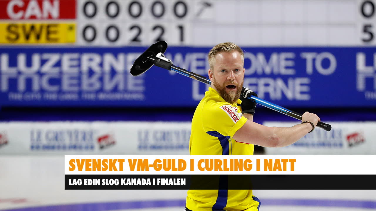 VM-guld för Sverige i curling