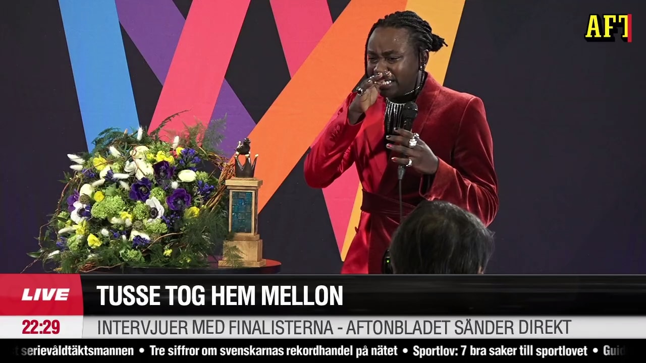 Tusse i tårar efter vinsten: ”Sverige har skapat något större”