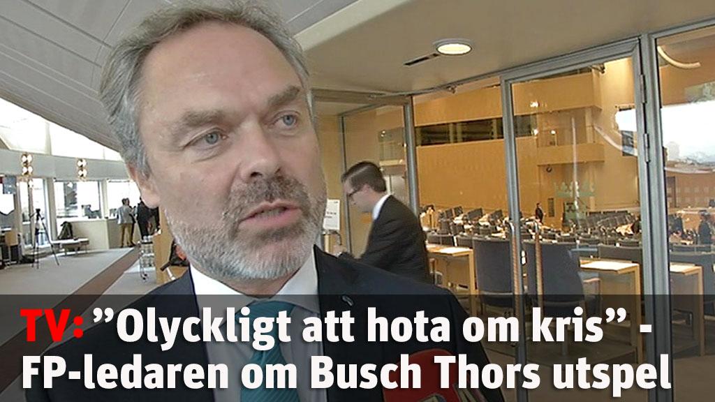 Jan Björklund om Busch Thors utspel