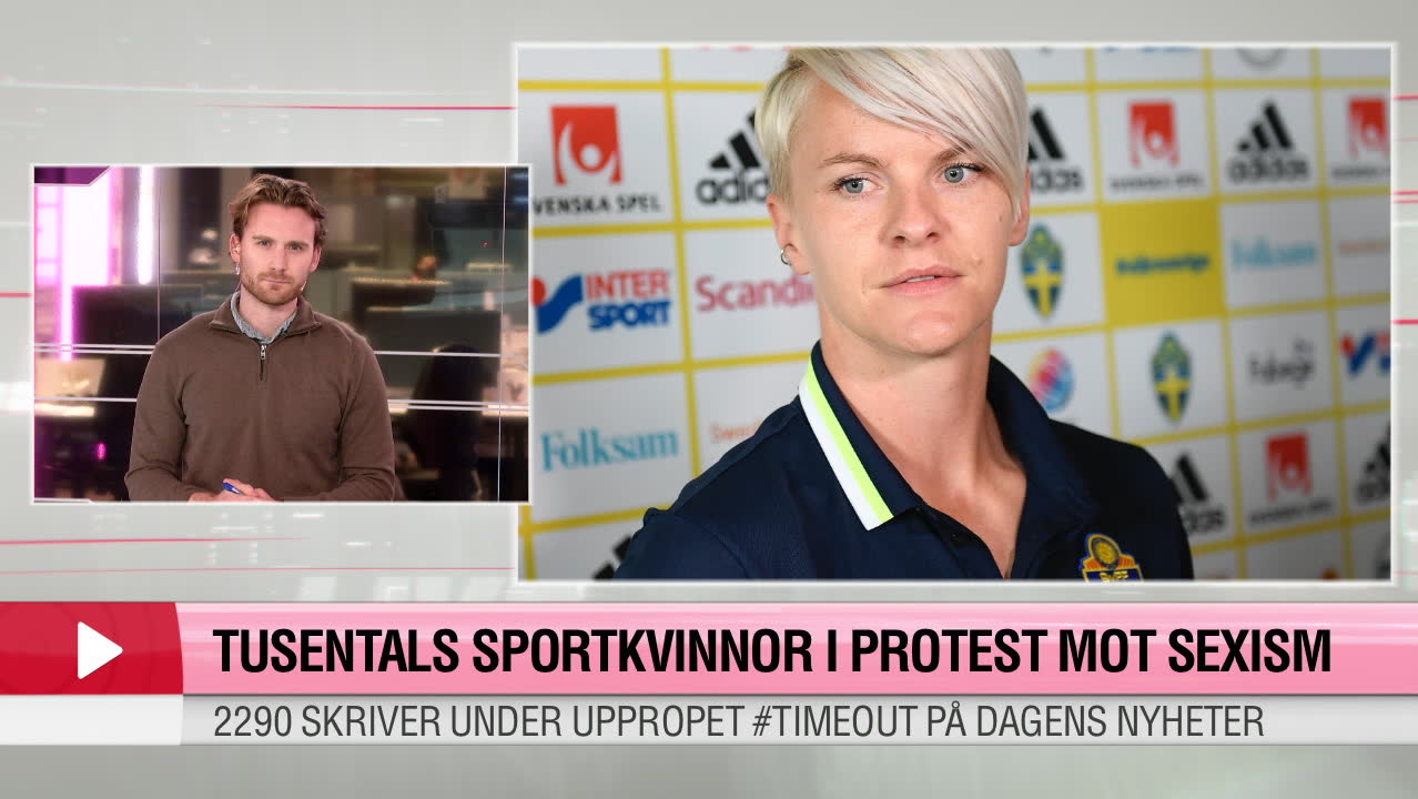 Tusentals sportkvinnor i protest mot sexism