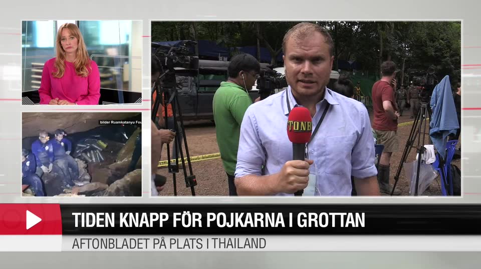 Tiden knapp för pojkarna i grottan