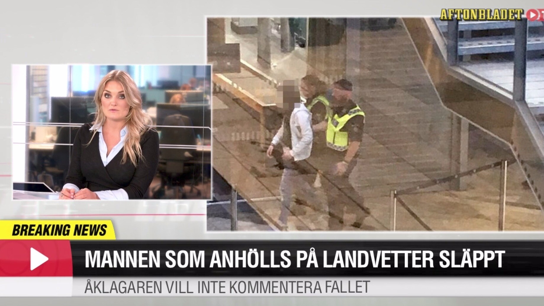 Mannen som greps på Landvetter släppt