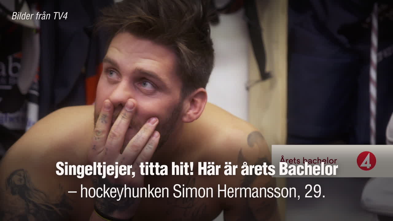 Hockeyhunken Simon, 29, är årets Bachelor